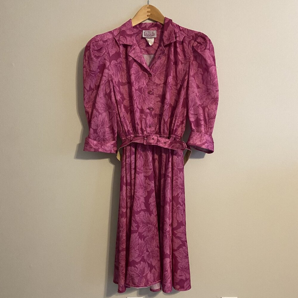 Vintage Pink Floral Maxi Dress